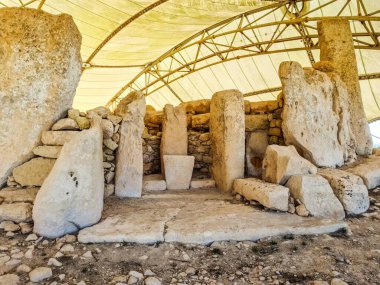 29. September 2024: The fantastic megalithic temples of Mnajdra on Malta clipart