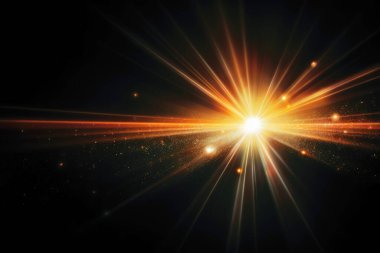 Üretken yapay zeka teknolojisiyle yaratılan siyah arkaplanda mercekler parlıyor