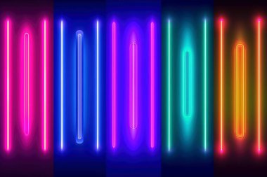 soyut renkli neon ışıkları arka plan