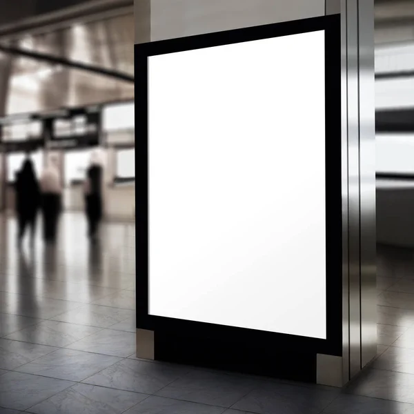 Makieta Reklamowa Billboard Tło Lotniska — Zdjęcie stockowe