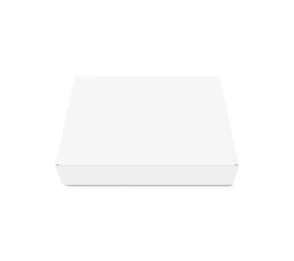 White Box Attrappe Leere Verpackungsboxen Produktverpackung Isoliert Auf Weißem Hintergrund — Stockfoto