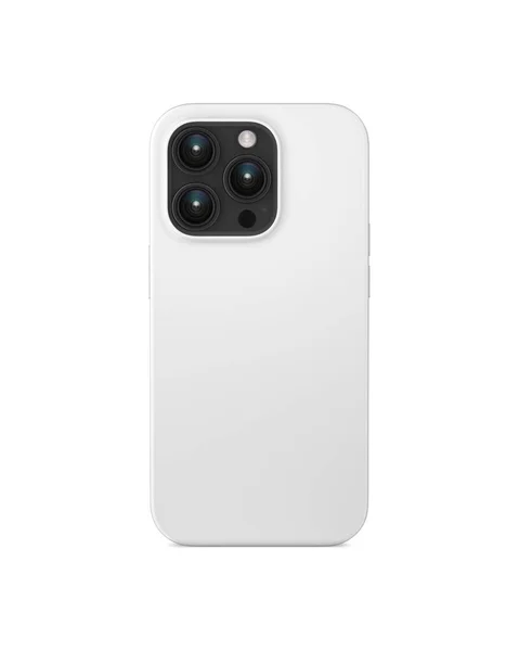 Prázdné Pouzdro Mobil Bílé Pro Telefon Izolované Bílém Pozadí — Stock fotografie