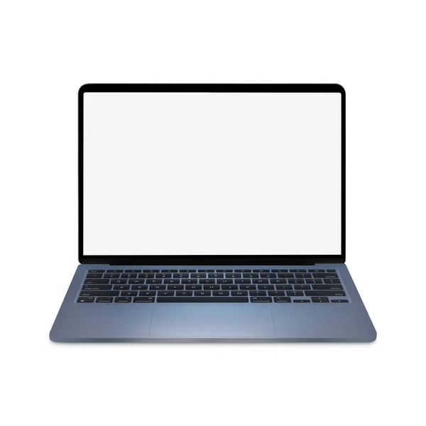 Белый Пустой Ноутбук Шаблон Изолирован Белом Фоне — стоковое фото