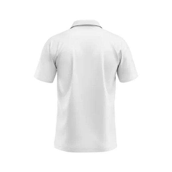Plantilla Camiseta Polo Blanco Blanco Forma Natural Maniquí Invisible Para —  Fotos de Stock