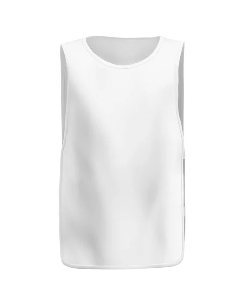 Camisa Sem Mangas Branco Forma Natural Manequim Invisível Para Seu — Fotografia de Stock