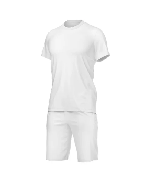 Tomma Shirt Med Shorts Naturlig Form Osynlig Skyltdocka Mall Vit — Stockfoto