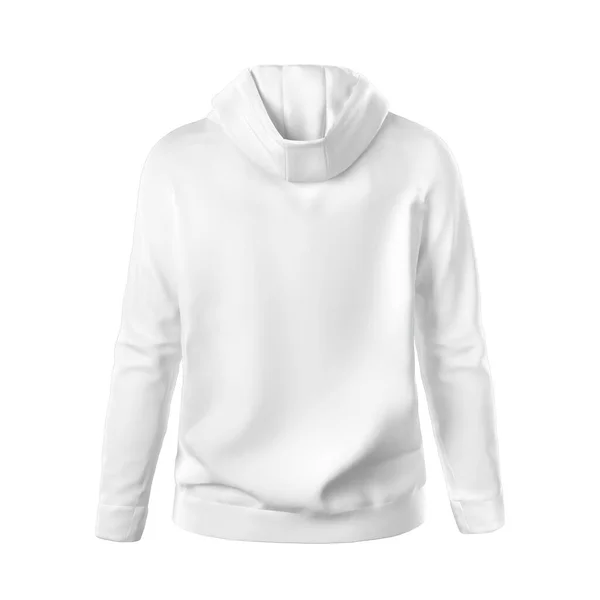 White Windbreaker Woman Template Natural Shape Invisible Mannequin Isolated White — Stock Photo, Image