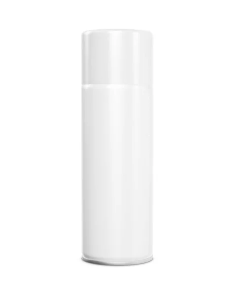 Eine Geschlossene Spraydose Farbmockup Isoliert Auf Weißem Hintergrund — Stockfoto