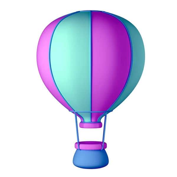Air Balloon Ilustracja Izolowana Białym Tle — Zdjęcie stockowe