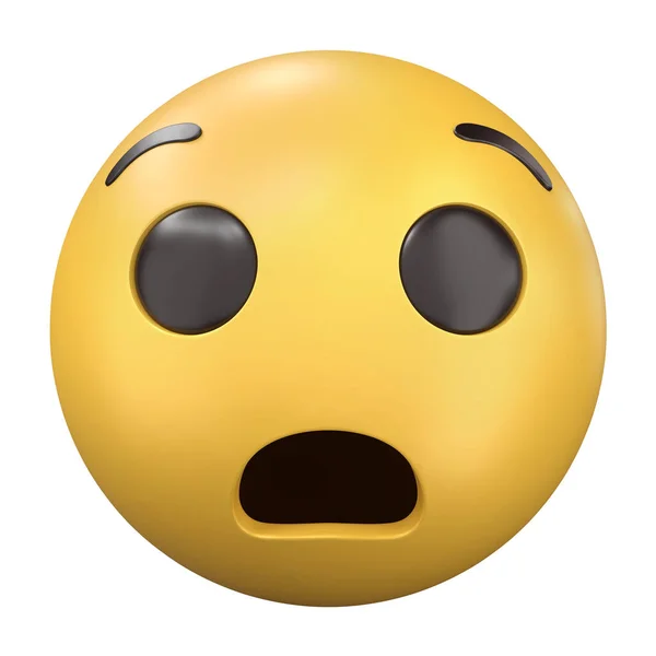 Emoji Angued Ілюстрація Ізольована Білому Тлі — стокове фото