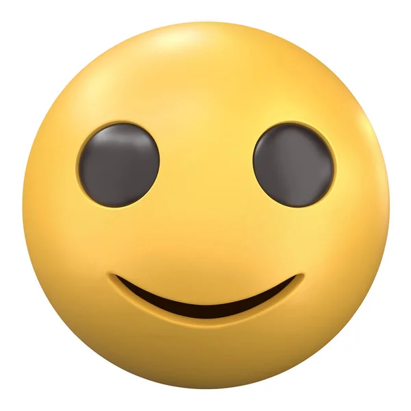Emoji Happy Illustration Isoliert Auf Weißem Hintergrund — Stockfoto