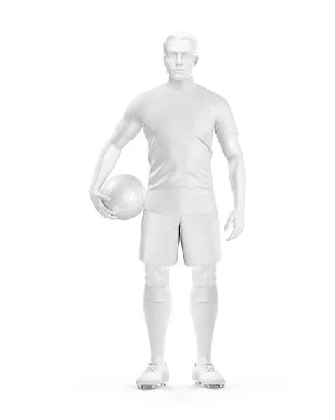 Ein Leeres Bild Der Männer Full Soccer Kit Mit Ball — Stockfoto