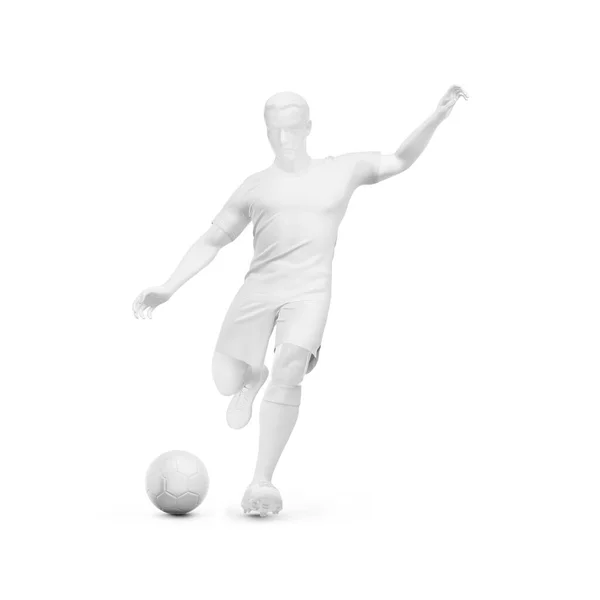 Una Imagen Bancaria Del Kit Completo Fútbol Masculino Acción Mockup — Foto de Stock