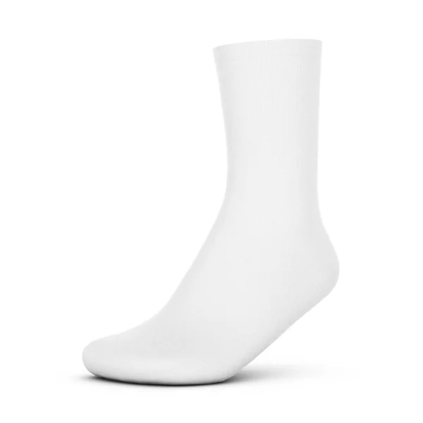 Blank White Socks Isolated White Background — Stock Photo, Image