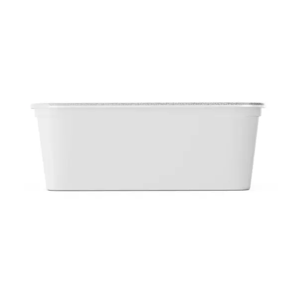 Una Imagen Blanco Una Tapa Bañera Mantequilla Aislada Sobre Fondo — Foto de Stock