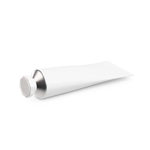 Blank Image Cosmetic Tube Isolated White Background — Stock Photo, Image