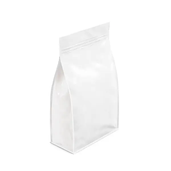 White Food Bag Isolated Blank Background — Stock Photo, Image