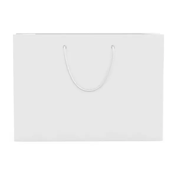 Blank Image Landscape Paper Bag Isolated White Background — Stock Photo, Image