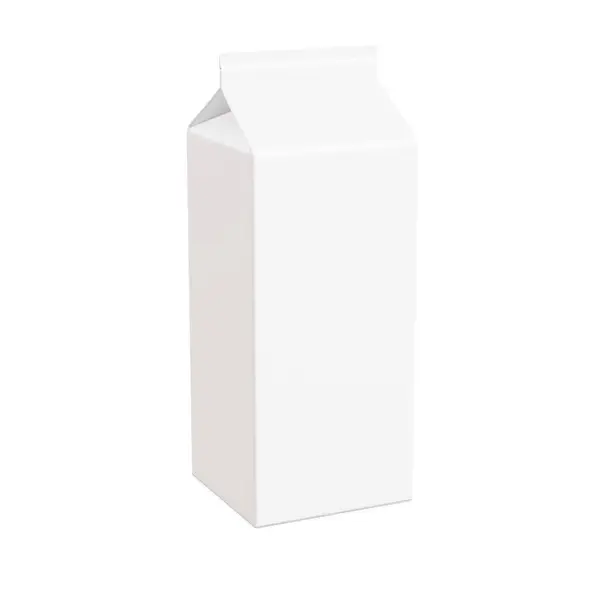 White Image Milk Pack Isolated Default Background — Stock Photo, Image