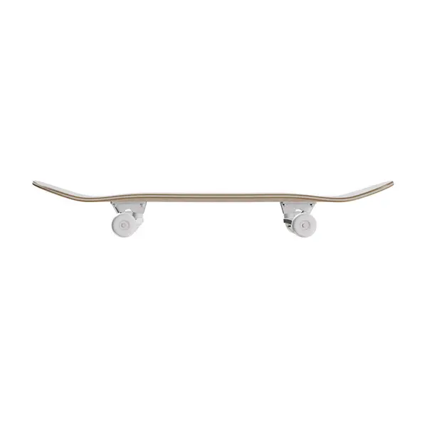 Fond Blanc Avec Skateboard Isolé Sur — Photo