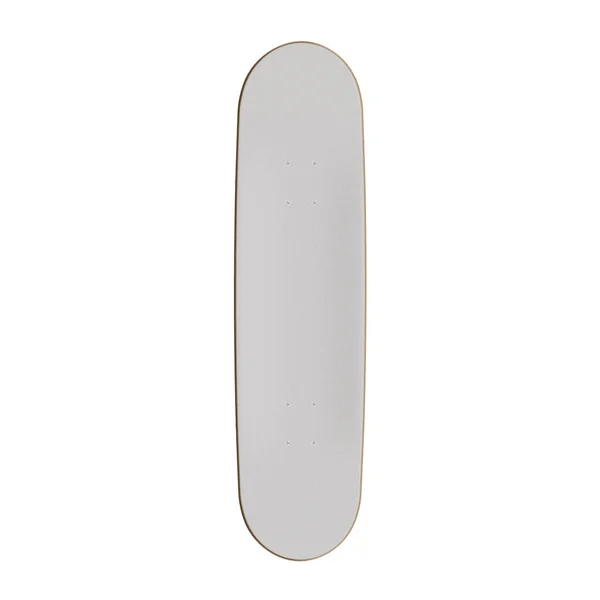 Uno Sfondo Bianco Con Uno Skateboard Isolato — Foto Stock