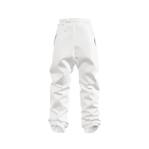 White Ski Pants Isolated White Background — Stock Photo, Image