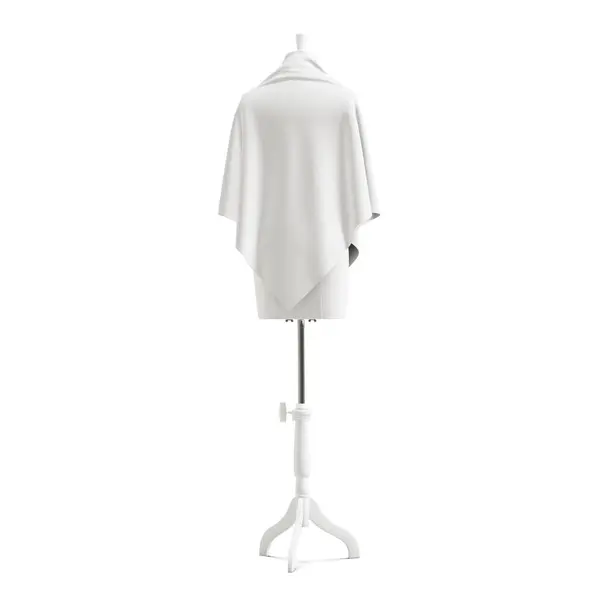 Image Tailors Female Mannequin Shawl Isolated White Background — Stock Photo, Image