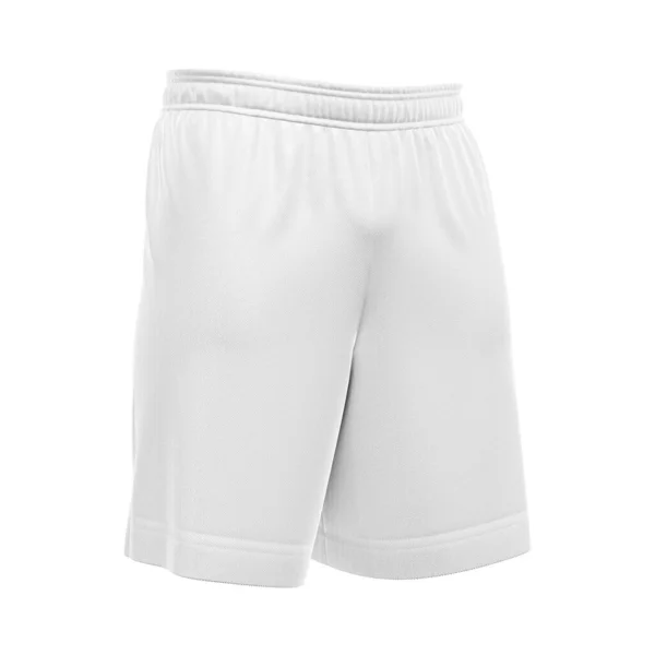Een Witte Voetbal Shorts Beeld Geïsoleerd Een Witte Achtergrond — Stockfoto