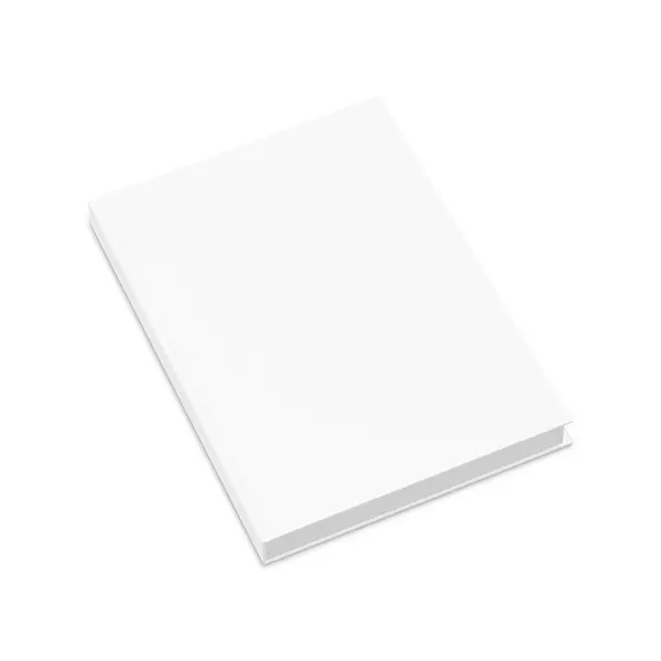Beyaz Arkaplanda Izole Edilmiş Bir Ciltli Kitabın Resmi — Stok fotoğraf