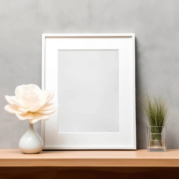 White Frame Image — Stock Photo, Image