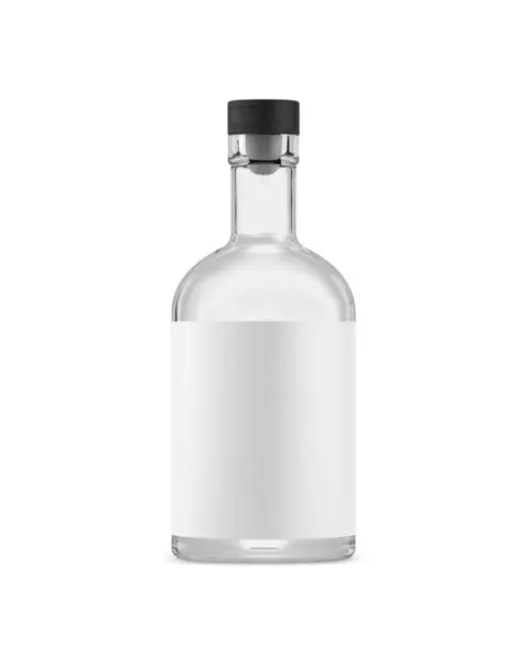 Изображение Бутылки Текилы Выделенной Белом Фоне — стоковое фото