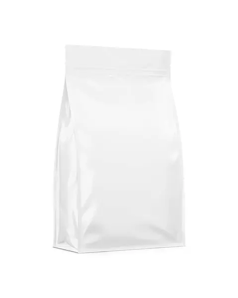 Ein Bild Einer White Food Bag Mockup Isoliert Auf Weißem — Stockfoto