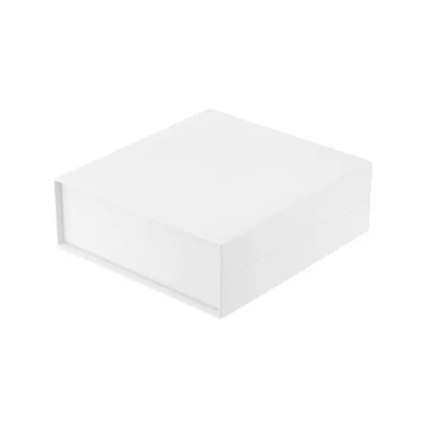 Зображення Білої Коробки Ізольованої Білому Тлі — стокове фото
