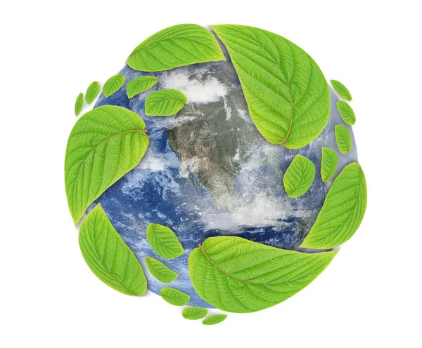 Yeşil Yaprak Büyüyen Ayak Izleri Co2 Sembolü Karbondioksit Salınımı Olmadan — Stok fotoğraf