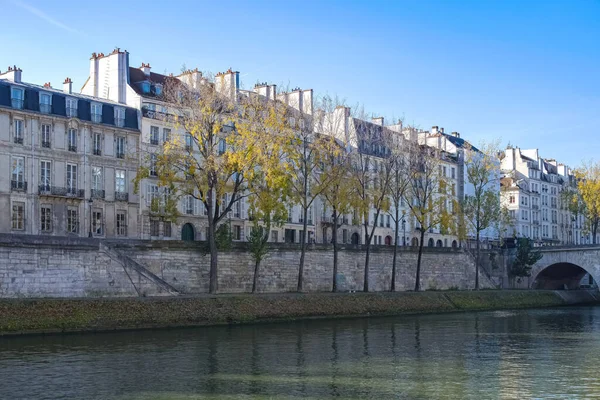 Paris Saint Louis Güzel Evler Quai Anjou — Stok fotoğraf