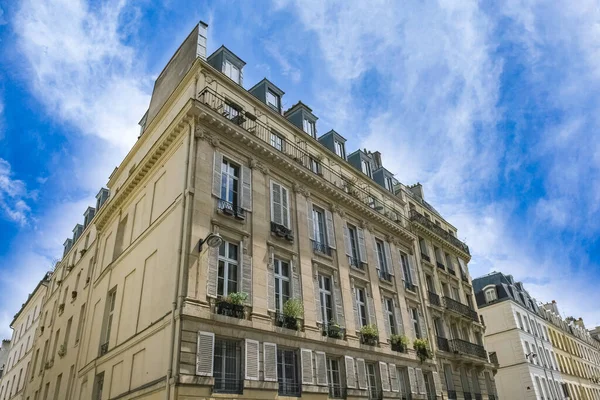 Paris Typical Buildings Marais Center French Capital — Stock Photo, Image
