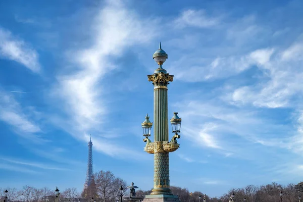 Paris Ancient Building Place Concorde Eiffel Tower — Stock Photo, Image