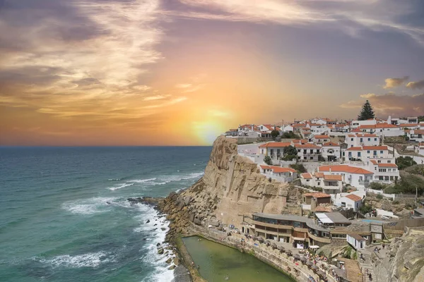 Azenhas Mar Colares Portugal Village Perched Cliffs — Stockfoto