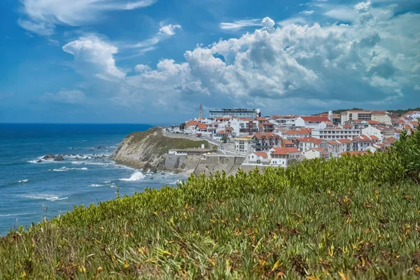 San Pedro Moel Portugal Högt Uppe Med Vacker Strand — Stockfoto