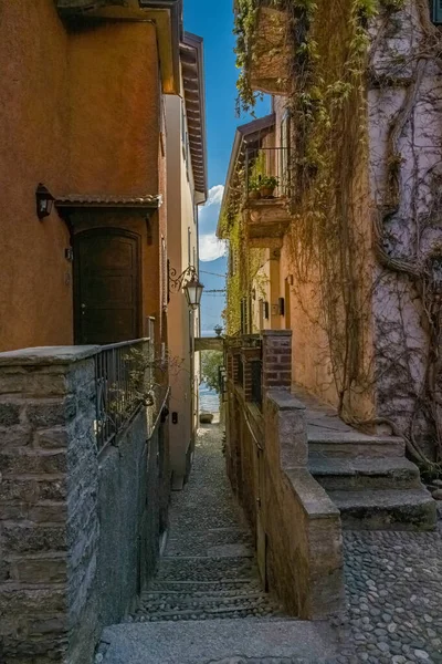 Деревня Белладжио Озеро Комо Италии Типичные Дома Историческом Центре — стоковое фото