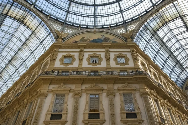Milan Italy Galleria Vittorio Emanuel Historic Center — Stock Photo, Image