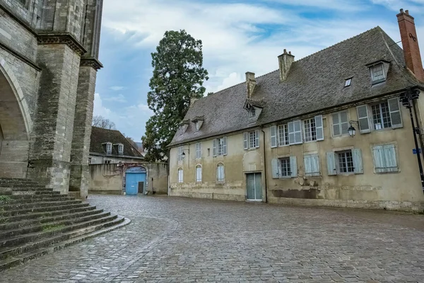 Bourges Medeltida Stad Frankrike Gamla Hus Den Historiska Stadskärnan Nära — Stockfoto