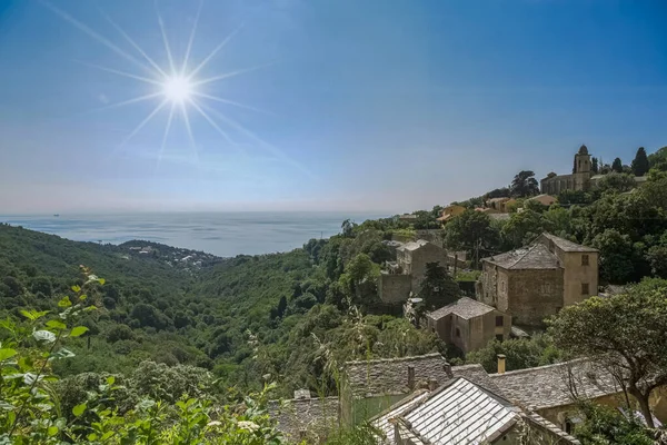 Korsika Traditionell Berget Typiska Hus — Stockfoto