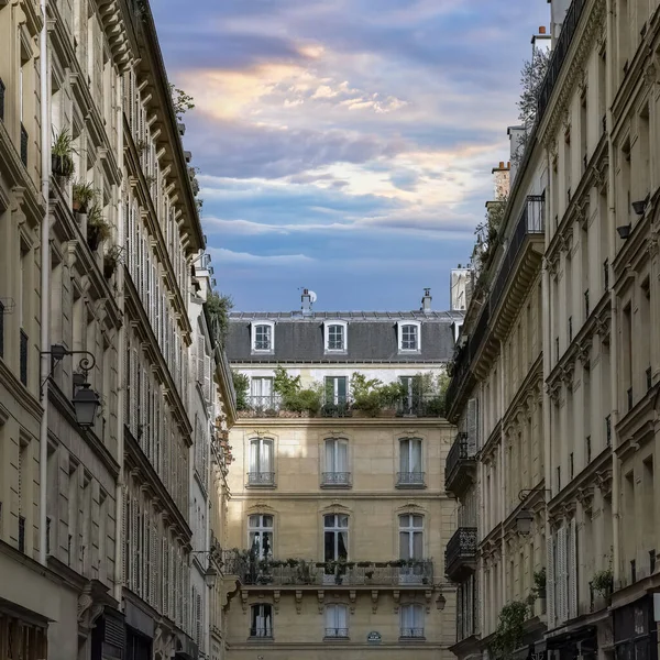 Paryż Piękne Budynki Marais Historycznym Centrum — Zdjęcie stockowe