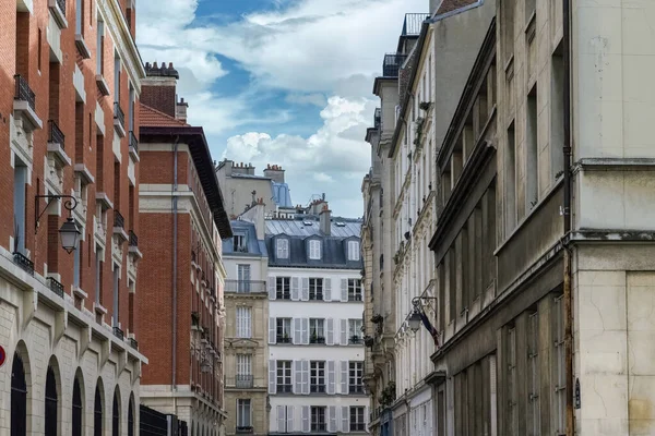 Париж Красивые Здания Марэ Историческом Центре Стоковое Фото