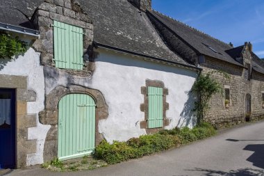 Arz island in the Morbihan gulf, France, a typical cottage in the village
