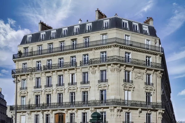 Paris Beautiful Building Boulevard Courcelles Luxury District — Stock Photo, Image