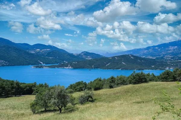 stock image The lake of Serre-Poncon in France, beautiful landscape in summer