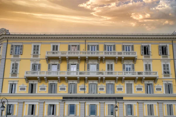 Corse Alte Bunte Häuser Ajaccio Historischen Zentrum — Stockfoto
