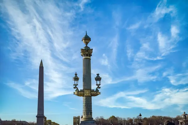 París Obelisco Estatua Plaza Concordia —  Fotos de Stock